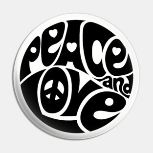 Peace and Love Pin