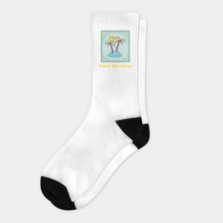 Send me Away to the Beach and Tropical getaways Socks