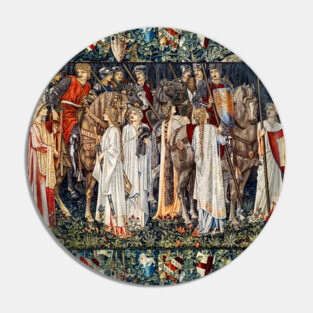 Quest for the Holy Grail,The Arming and Departure of the Knights Horseback With Shields Pin
