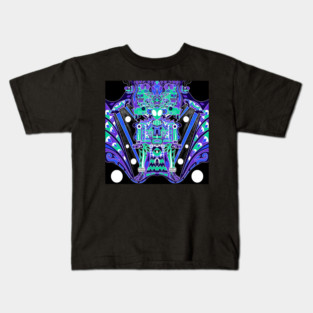 the alien mictlan portal ecopop Kids T-Shirt