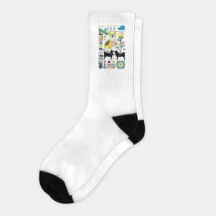 Scandinavian Shiba Inu Socks