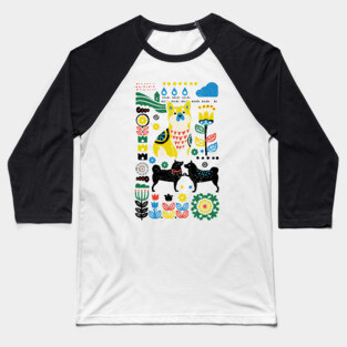 Scandinavian Shiba Inu Baseball T-Shirt
