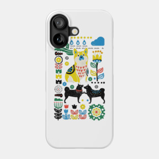 Scandinavian Shiba Inu Phone Case
