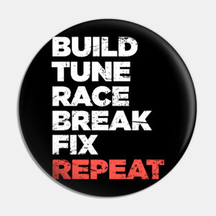 Funny Race Car Racing Gift Pin