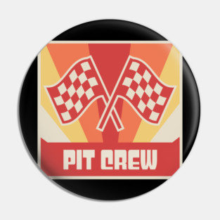 Vintage Pit Crew | Race Car Racing Gift Pin