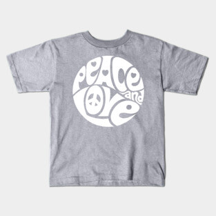 Peace and Love Kids T-Shirt
