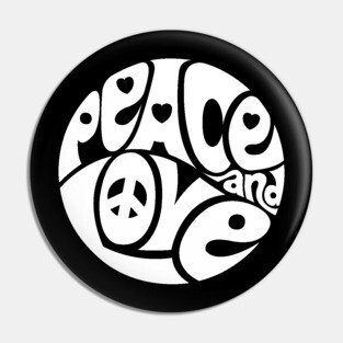 Peace and Love Pin