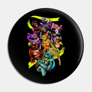 Turtle Power (transparent) Pin