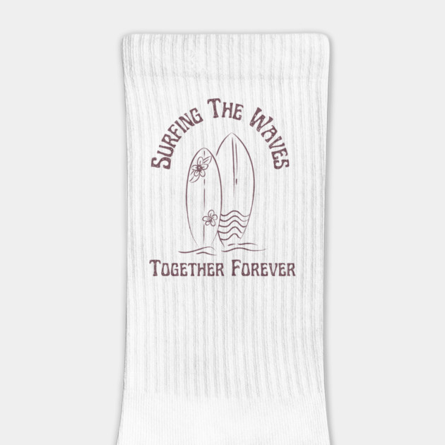 Surfing the waves Together Forever for Couples and Lovers of the Surf by Joaddo