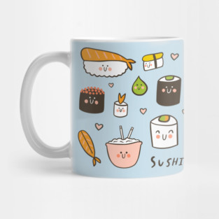 Sushi Collage Mug