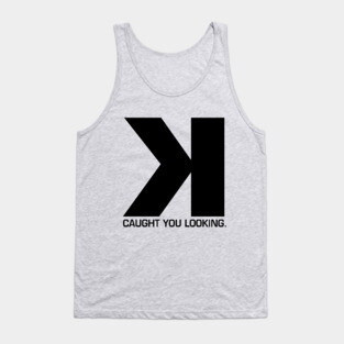 Baseball Backwards K Strikeout Score Keeper Funny Tank Top