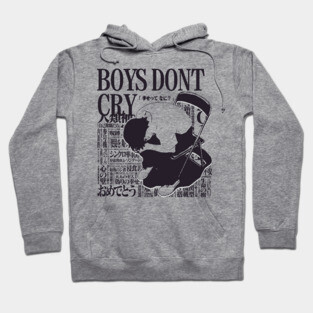 Neon Genesis Evangelion Shinji Ikari Boys Dont Cry Hoodie