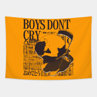 Neon Genesis Evangelion Shinji Ikari Boys Dont Cry Tapestry