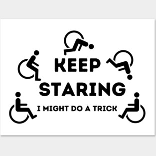Wheelchair humor Posters and Art