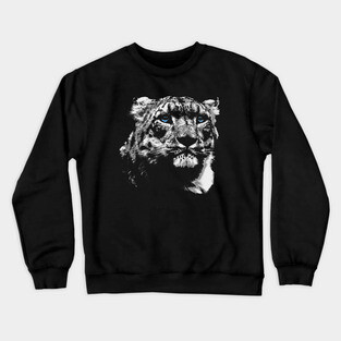Snow Leopard Crewneck Sweatshirt