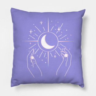Lunar Witch Moon Stars Cosmos Pillow