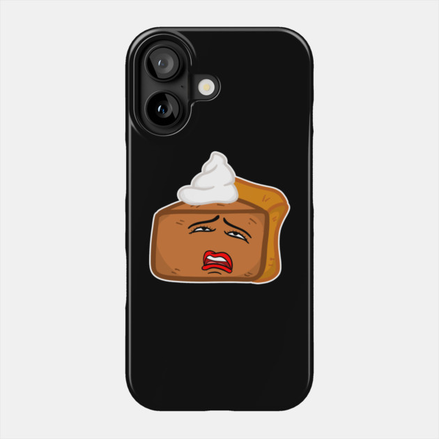 Naughty Pumpkin Pie Cream Pie Whipped Topping Thanksgiving Phone Case by belownormal