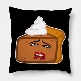 Naughty Pumpkin Pie Cream Pie Whipped Topping Thanksgiving Pillow