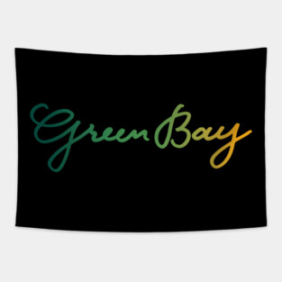 Green Bay Lettering Tapestry