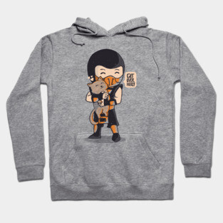 Get Over Here - Cute Cat Geek Game Gift Hoodie