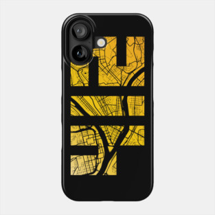 Pittsburgh 412 Map Phone Case