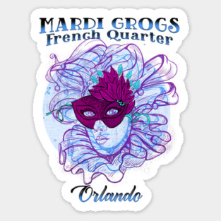 French Quarter Mardi Grogs Pool Bar Port Orleans Resort Sticker