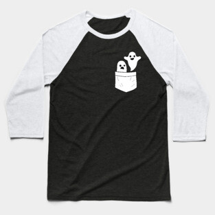 Ghosted Spooky Pocket Baseball T-Shirt