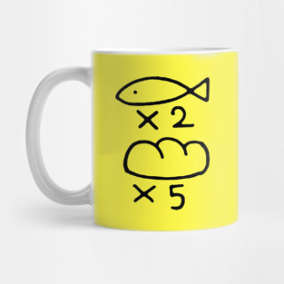 Fish x2 Bread x5 Mug