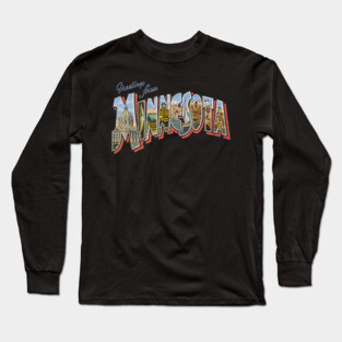 Greetings from minnesota Long Sleeve T-Shirt