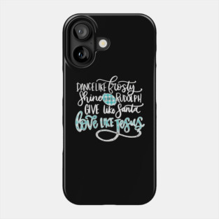 Love Like Jesus Christmas Design Phone Case