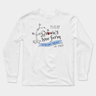 Classic Christmas: Brown's Tree Farm Long Sleeve T-Shirt