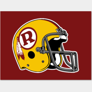 Redskins Throwback Helmet Posters and Art