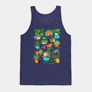 Cats and planters Tank Top