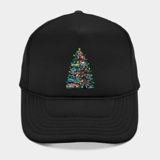 Car Madness Christmas Tree! Classic Muscle Cars and Hot Rods Hat