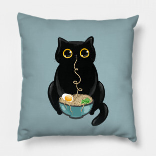 Ramen Cat Pillow