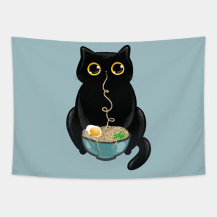 Ramen Cat Tapestry