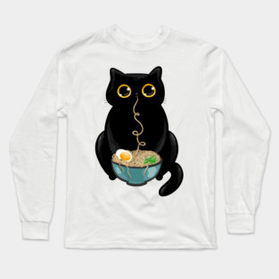 Ramen Cat Long Sleeve T-Shirt