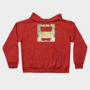 Art Nouveau border with sunrise Kids Hoodie