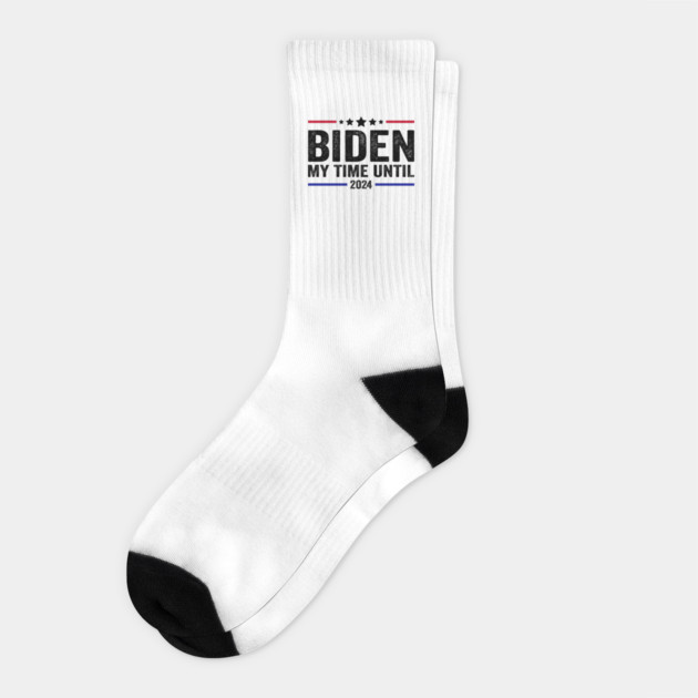 Biden my time until 2024 Socks by Tshirtiz