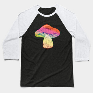 colorful, tie-dye mushroom Baseball T-Shirt