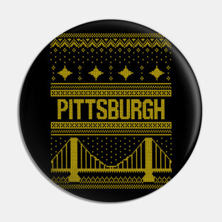 Pittsburgh Ugly Christmas Sweater Pin