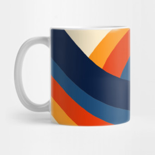 Retro Abstract Roller Coaster Mug