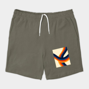 Retro Abstract Roller Coaster Shorts