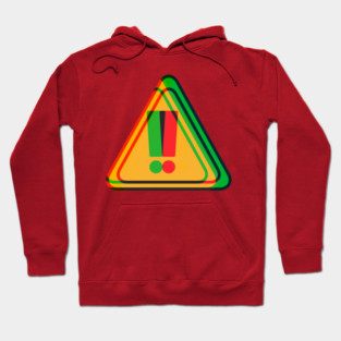 Psychedelic Warning Sign Hoodie