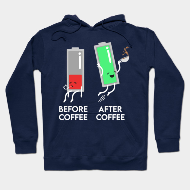 Before and After Coffee Hoodie by enrynz