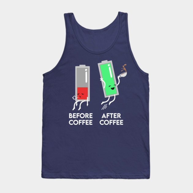Before and After Coffee Tank Top by enrynz