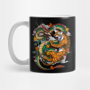 Japanese Dragon Tiger Mug