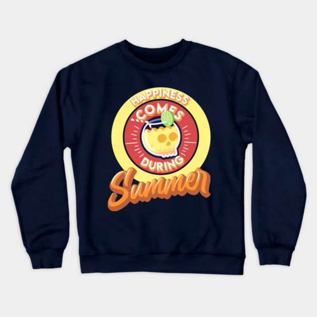 Happiness Comes During Summer Crewneck Sweatshirt by enrynz