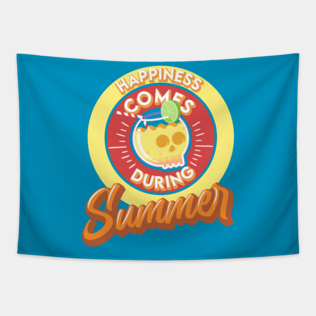 Happiness Comes During Summer Tapestry by enrynz