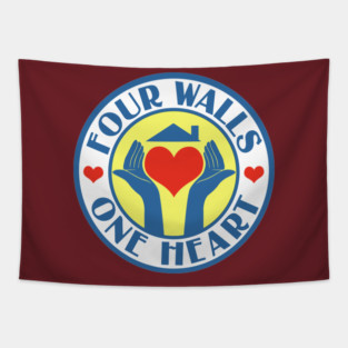 Four Walls One Heart Tapestry